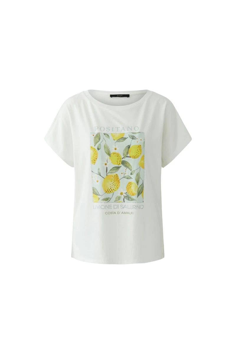 Oui T-Shirt 0097200 Off-White 2