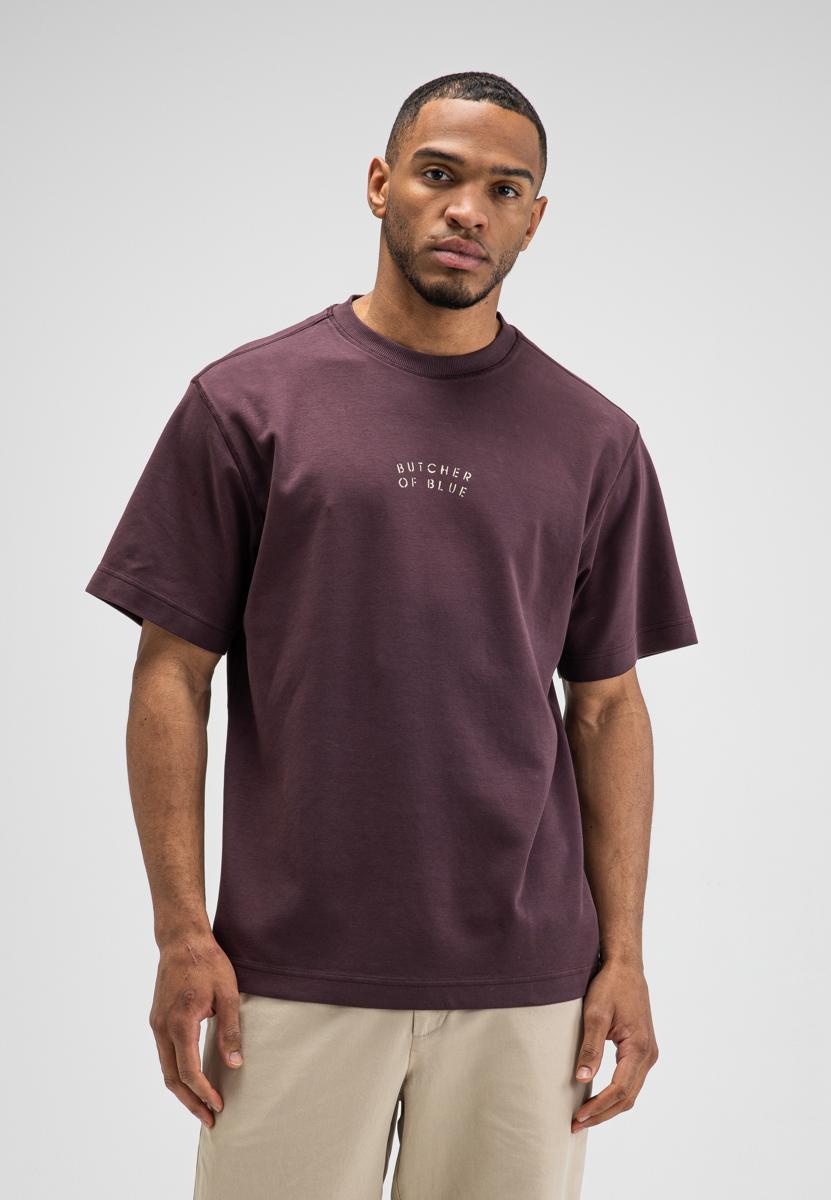 Butcher of Blue T-Shirt Mercer Layer Paars 1