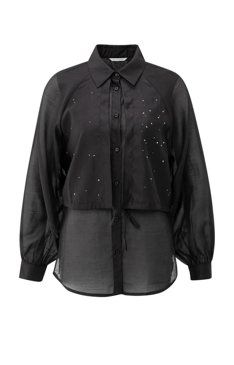 YAYA Blouse 01-201195-511 Zwart 2