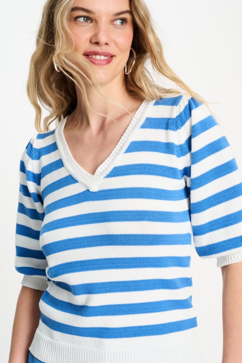 POM Amsterdam Trui SP9494 Blauw 4