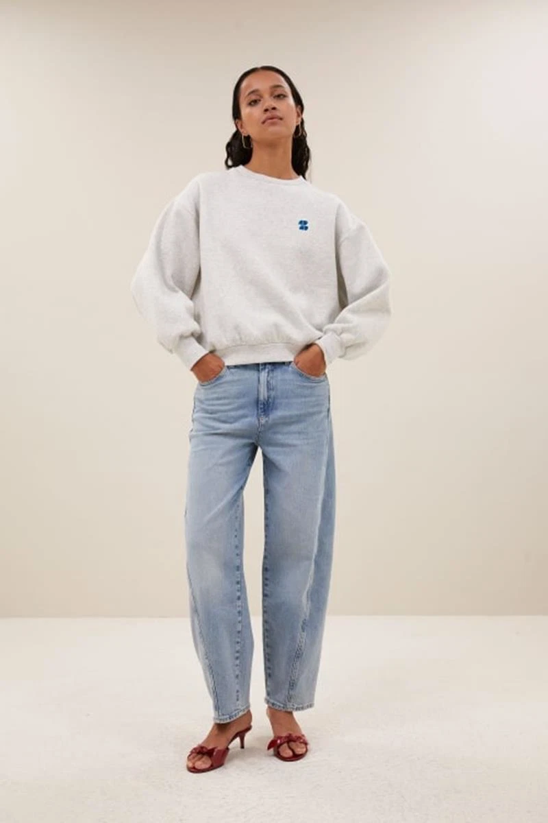 By-Bar Sweater Bibi Lucky Everyday Grijs 3