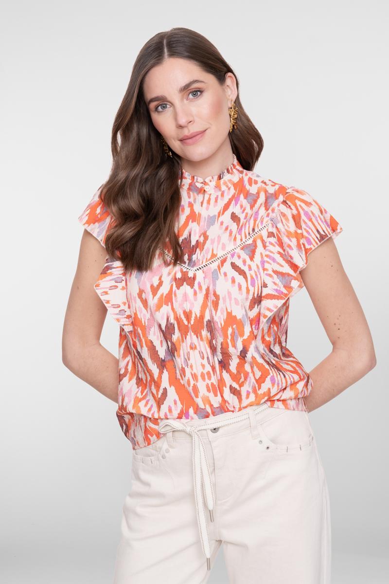 Geisha Blouse 63260-20 Oranje 1
