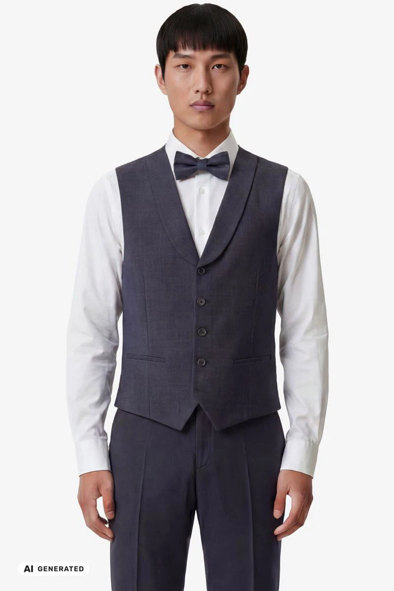 Club of Gents Gilet Philipp Blauw 1