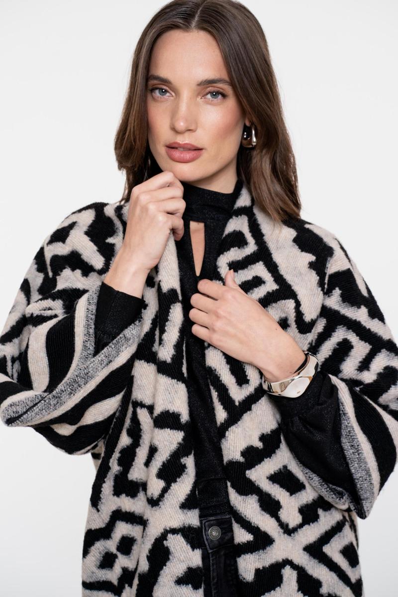 Geisha Vest 55537-70 Zwart 4