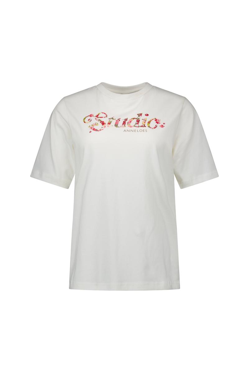 Studio Anneloes T-Shirt Flower Studio Off-White 2