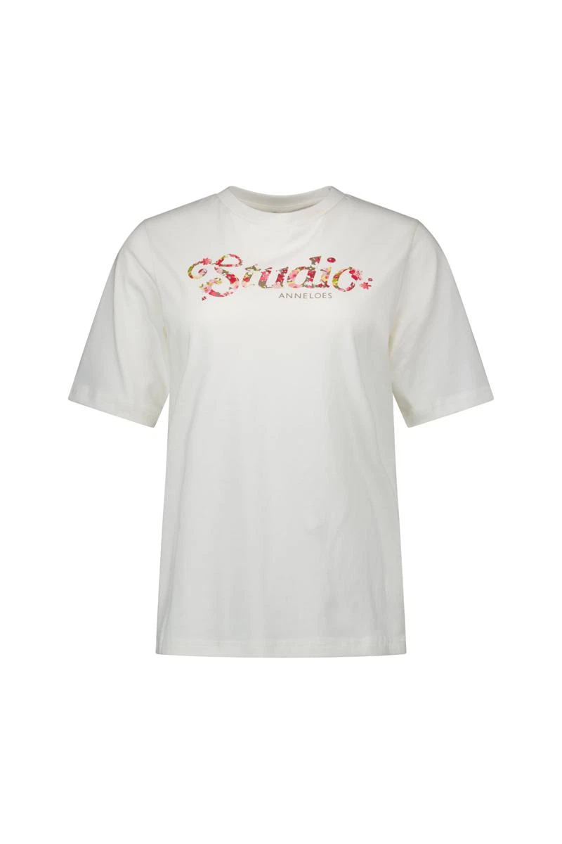 Studio Anneloes T-Shirt Flower Studio Off-White 2