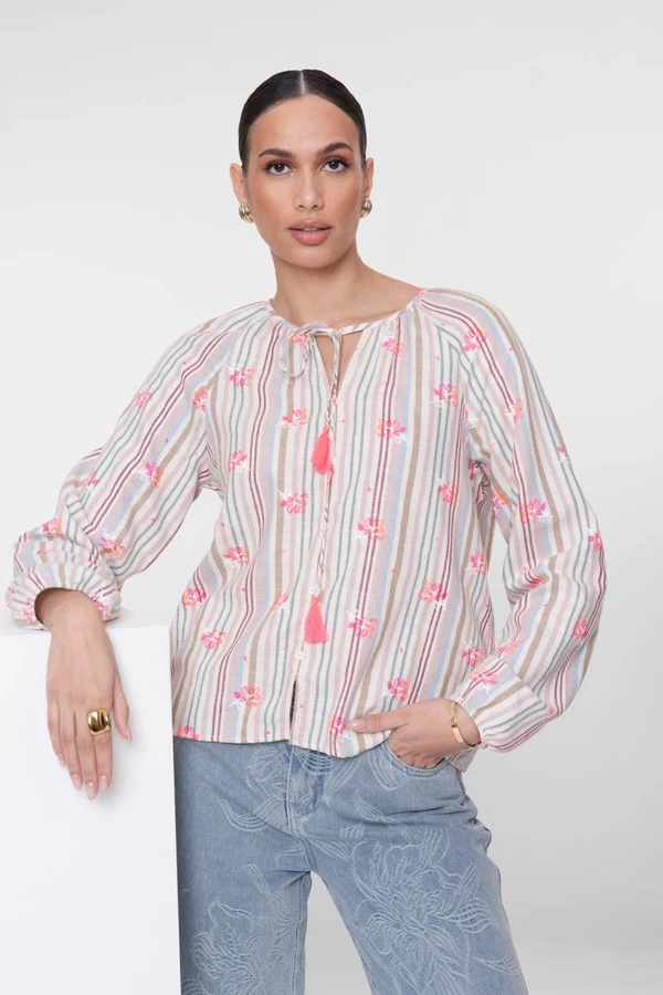 Geisha Blouse 63215-20 Roze 1