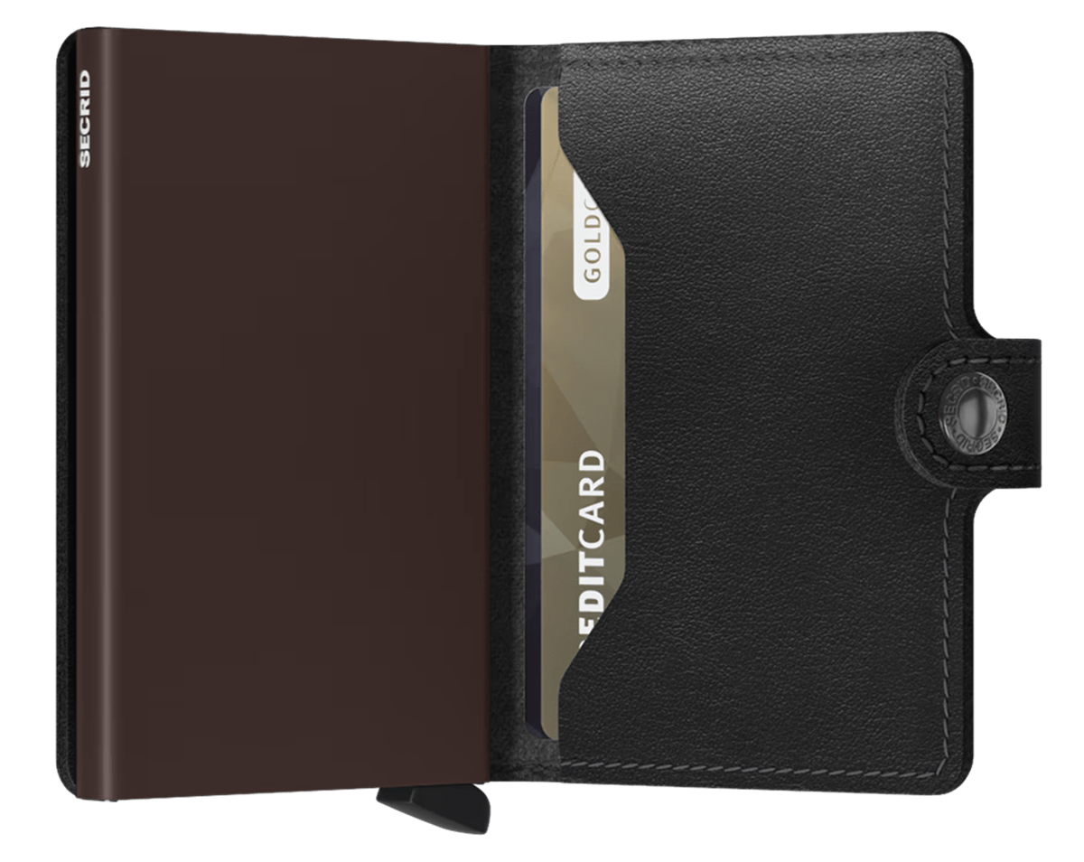 Secrid Miniwallet Original Black Brown Zwart 2