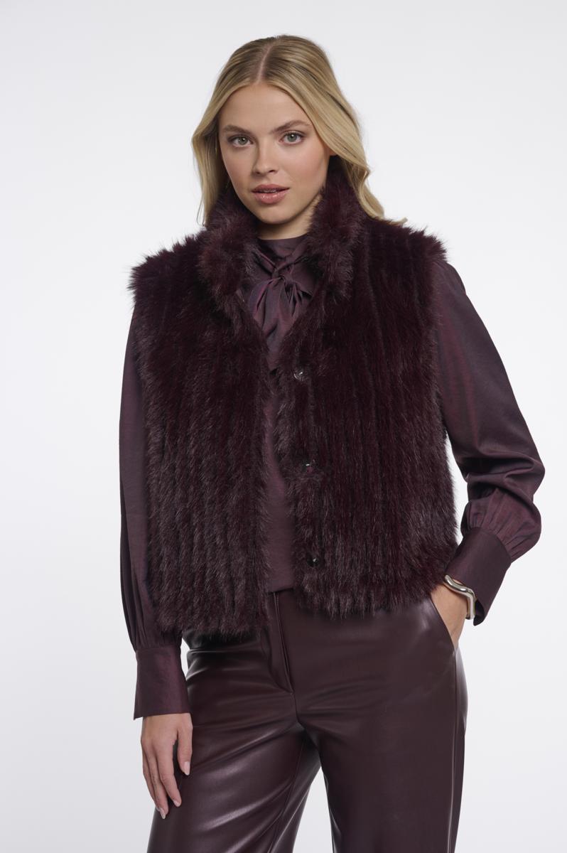 Rino & Pelle Bodywarmer Dava.7002611 Paars 1