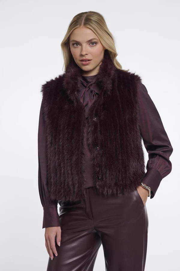 Rino & Pelle Bodywarmer Dava.7002611 Paars 1