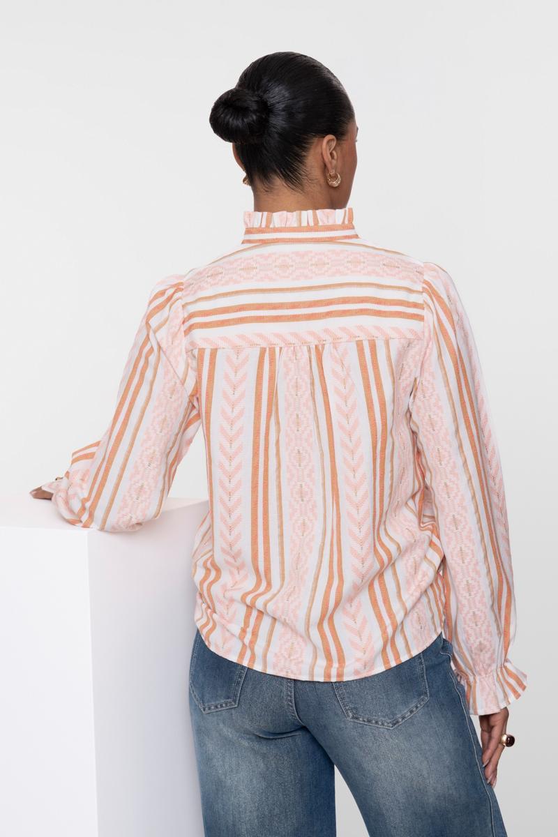 Geisha Blouse 63112-99 Oranje 3