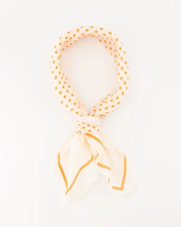 New Apparel Sjaal AstridPolka Oranje 1