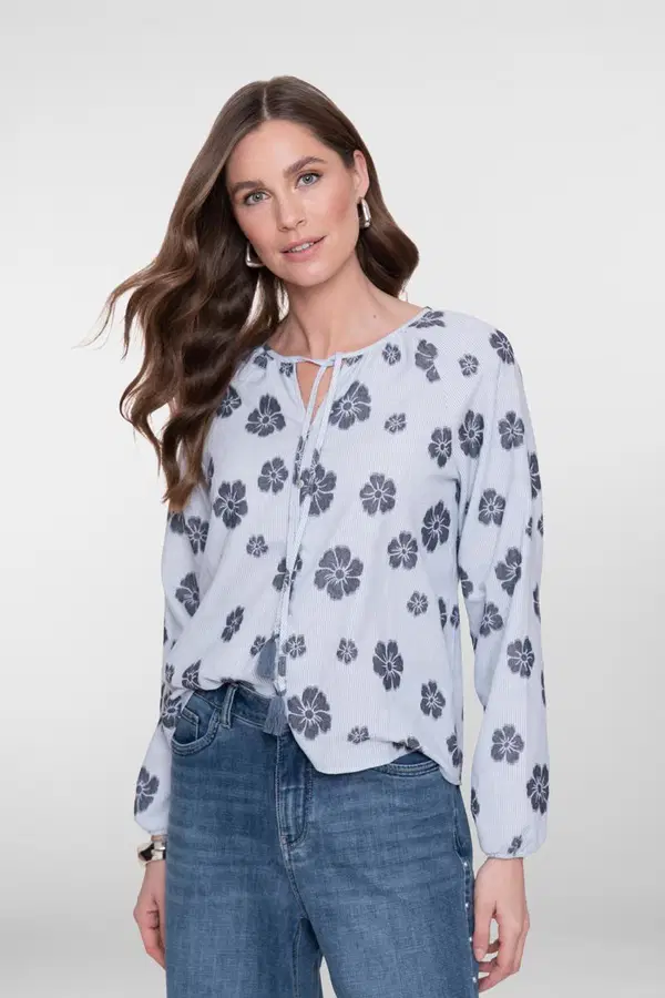 Geisha Blouse 63213-20 Blauw 1