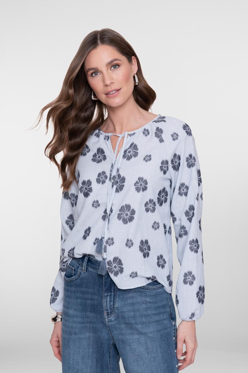 Geisha Blouse 63213-20 Blauw 1
