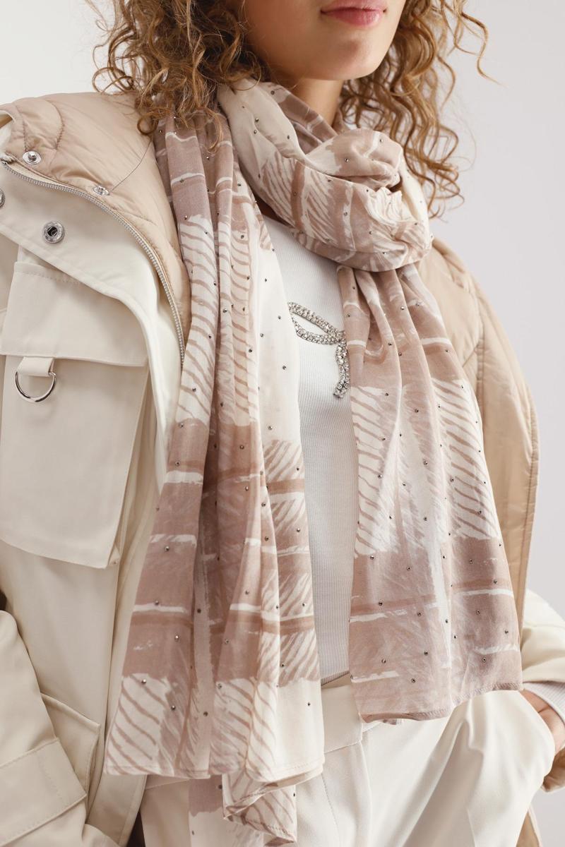 Monari Sjaal 809159 Beige 4