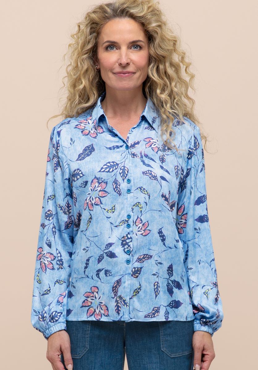 Bianca Blouse Adina Blauw 1