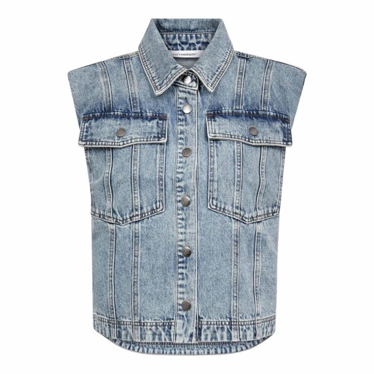Co'Couture Gilet Denice Blauw 2