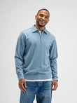 Butcher of Blue Trui Clifen Zip Blauw 1