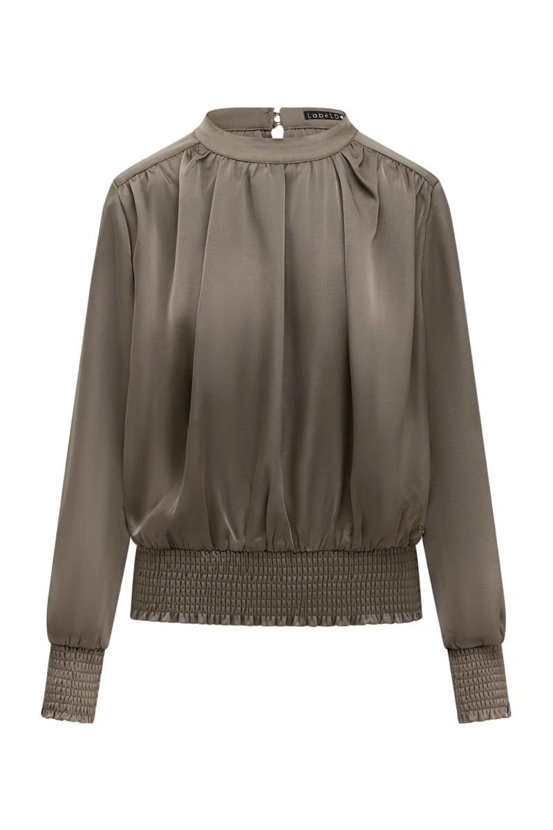 Label DOT Blouse Ailey Taupe 2