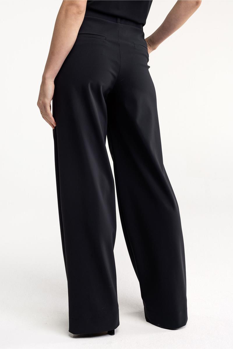 Studio Anneloes Pantalon Lexie Bonded Long Zwart 3