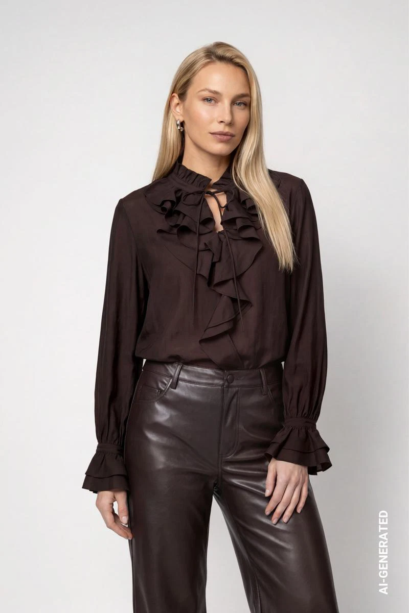 Monari Blouse 809717 Bruin 1