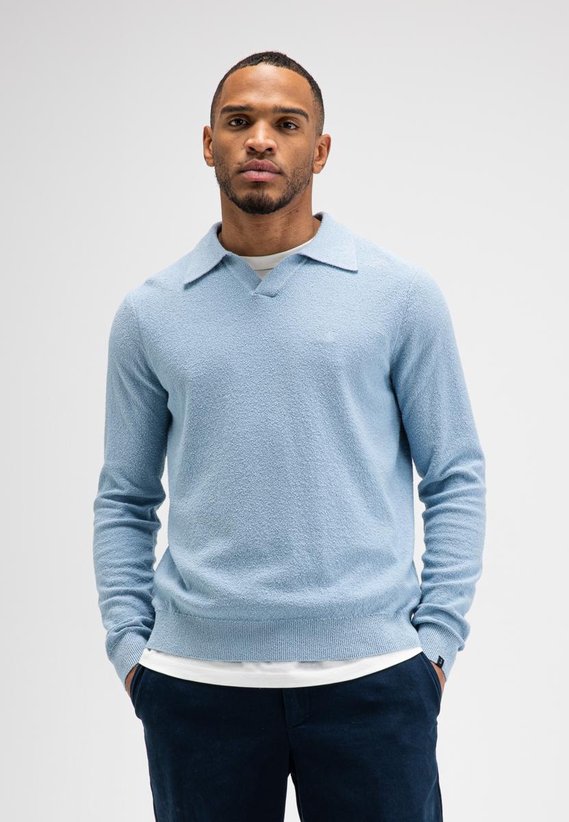 Butcher of Blue Trui Boucle Blauw 2