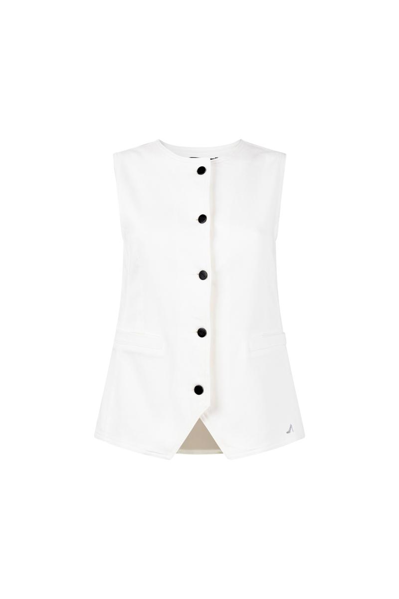 Jansen Amsterdam Gilet Madou Off-White 2