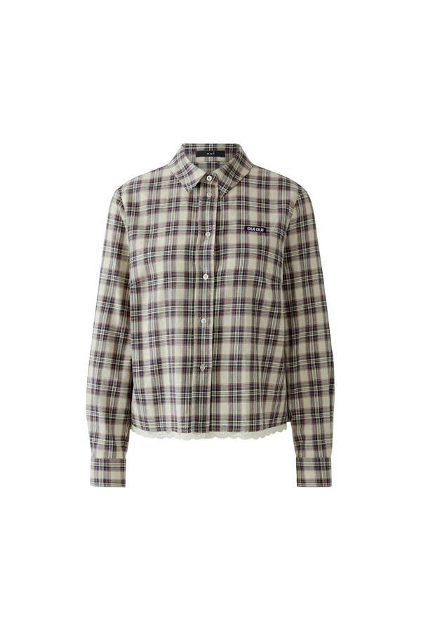 Oui Blouse 0100416 Bruin 1