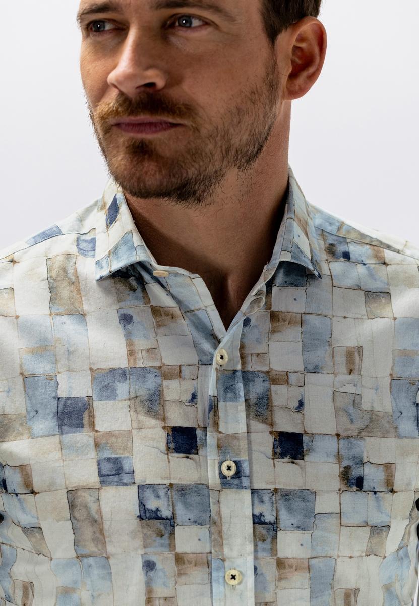 State of Art Overhemd 214-16232 Blauw 5