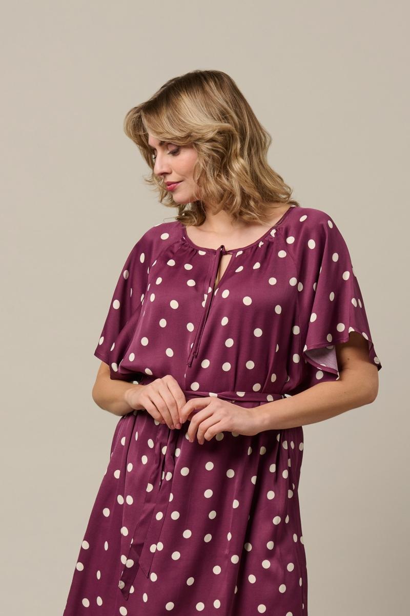 &Co Woman Jurk Axelle Dot Paars 5