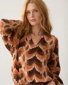 Summum Blouse 2s3549-12498 Bruin 1