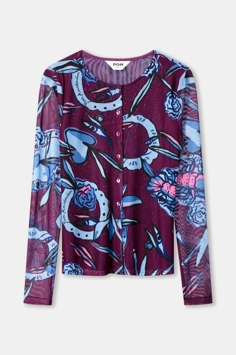 POM Amsterdam Blouse SP9330 Paars 4