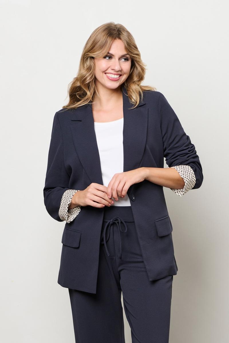 &Co Woman Blazer Gina Blauw 1