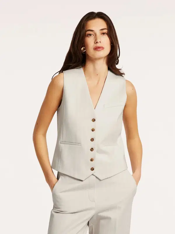 Beaumont Collectie Gilet Igor Off-White 1