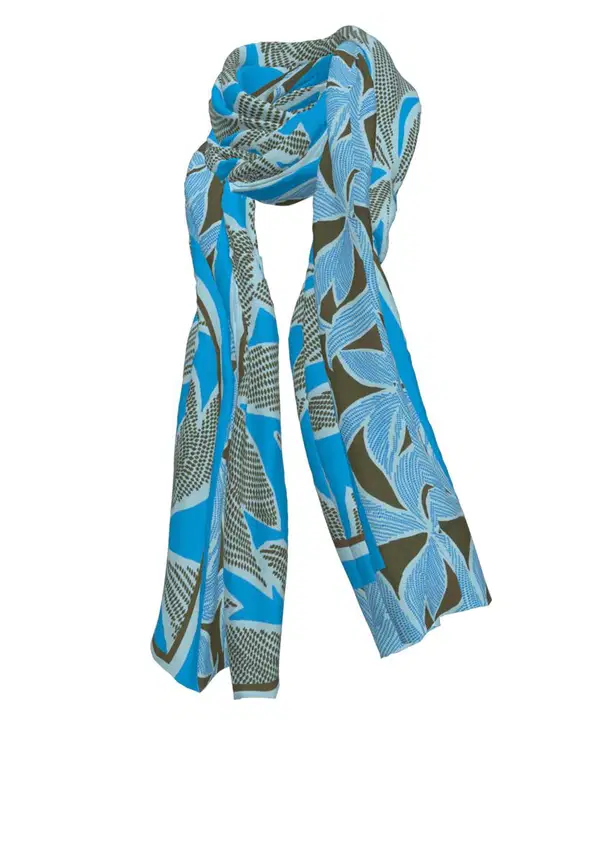 Bianca Sjaal 77512 Blauw 1