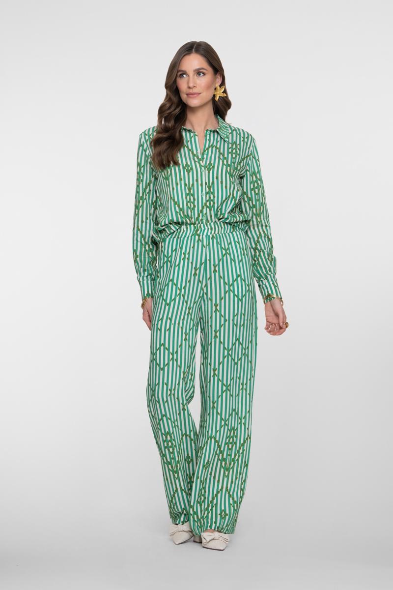 Geisha Pantalon 61218-20 Groen 1