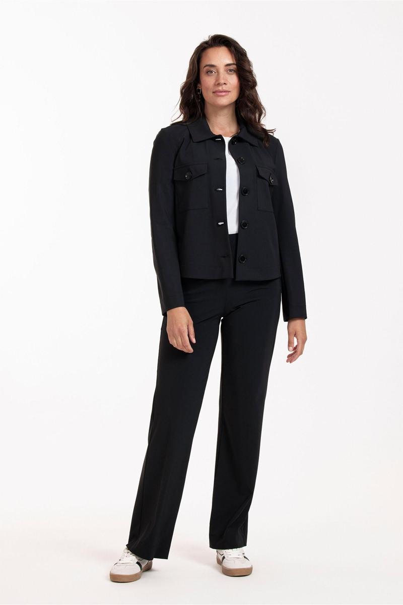 Studio Anneloes Studio Anneloes Blazer Claire bonded jac Zwart 5