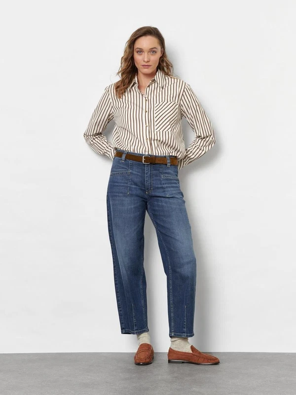 TONI Jeans Liv Barrel Blauw 1