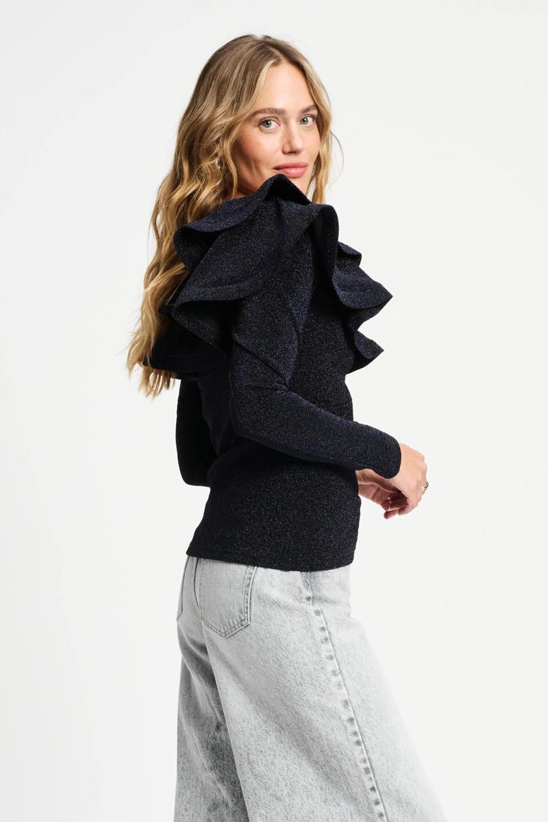 POM Amsterdam Blouse SP9374 Zwart 6