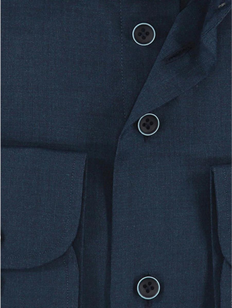 R2 Amsterdam R2 Overhemd NOS.WOOL.002/010 Blauw 4