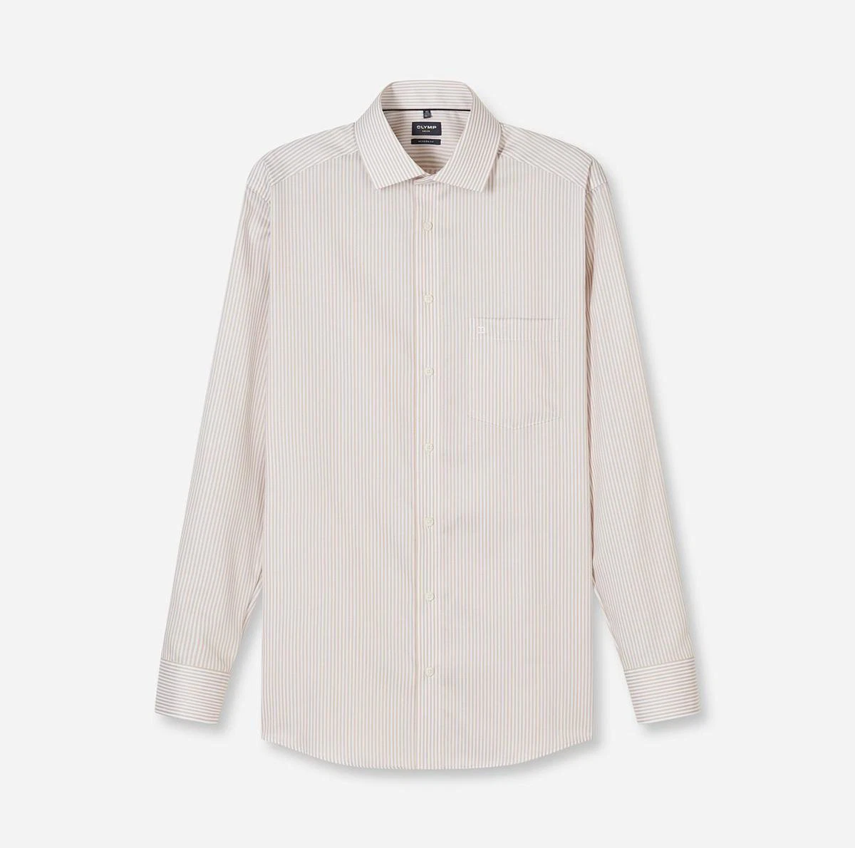 Olymp Overhemd 135874 Beige 2