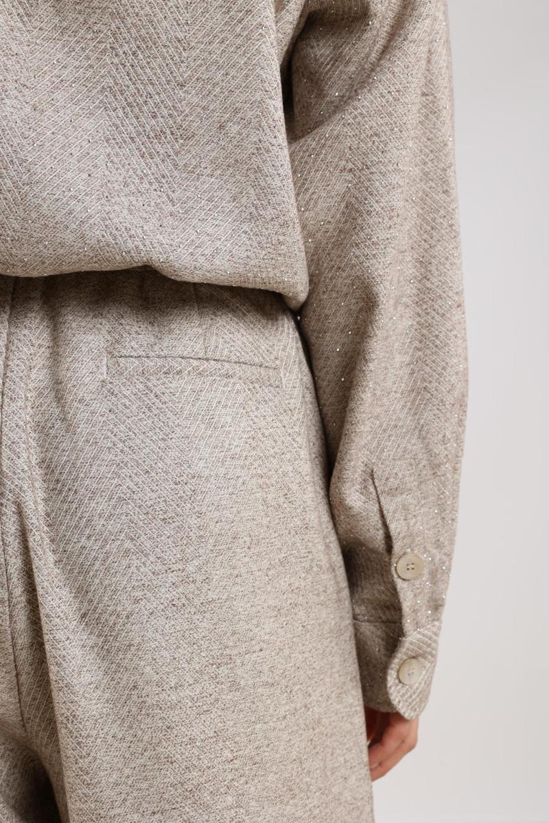 NUKUS Pantalon Vera Strass Beige 5