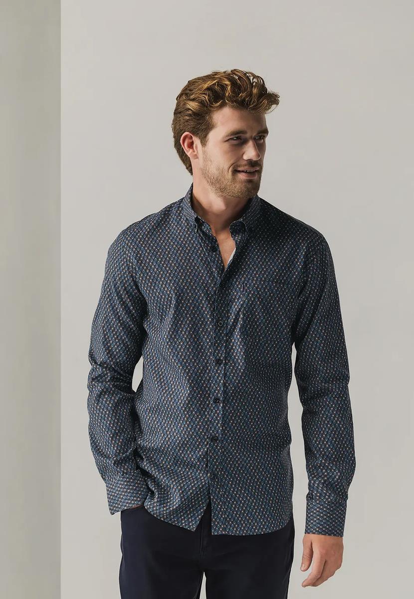 State of Art Overhemd 214-25272 Blauw 1