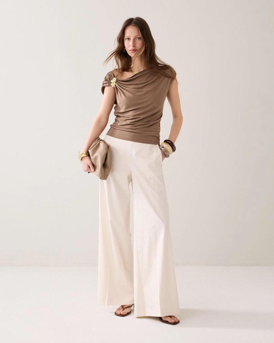 Summum T-Shirt 3s5317-30784 Taupe 1