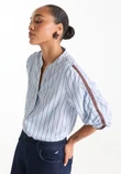 Jansen Amsterdam Blouse LEAH W26 Blauw 3