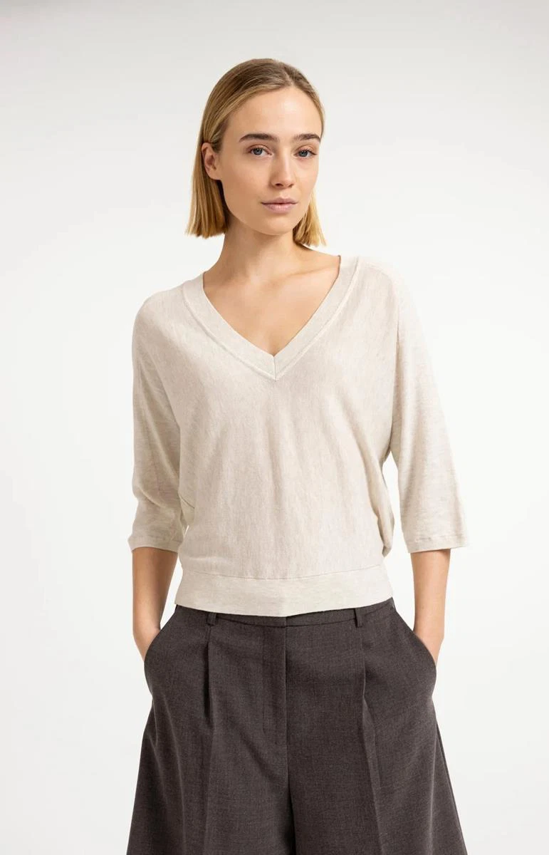 YAYA Trui 01-000609-607 Beige 1