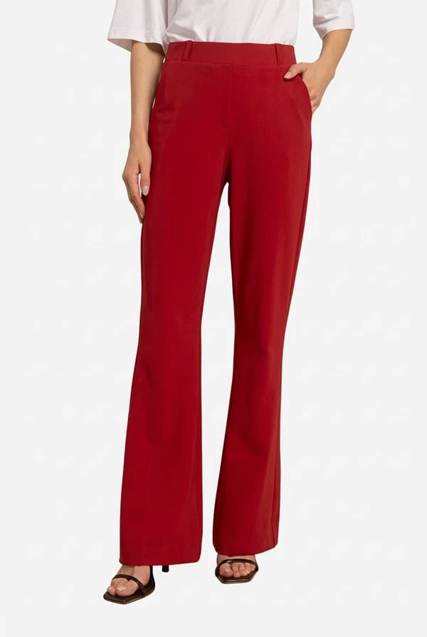 Studio Anneloes Pantalon Flair Bonded Rood 1