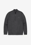 Butcher of Blue Trui Clifden Halfzip Grijs 2
