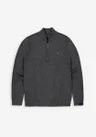Butcher of Blue Trui Clifden Halfzip Grijs 2
