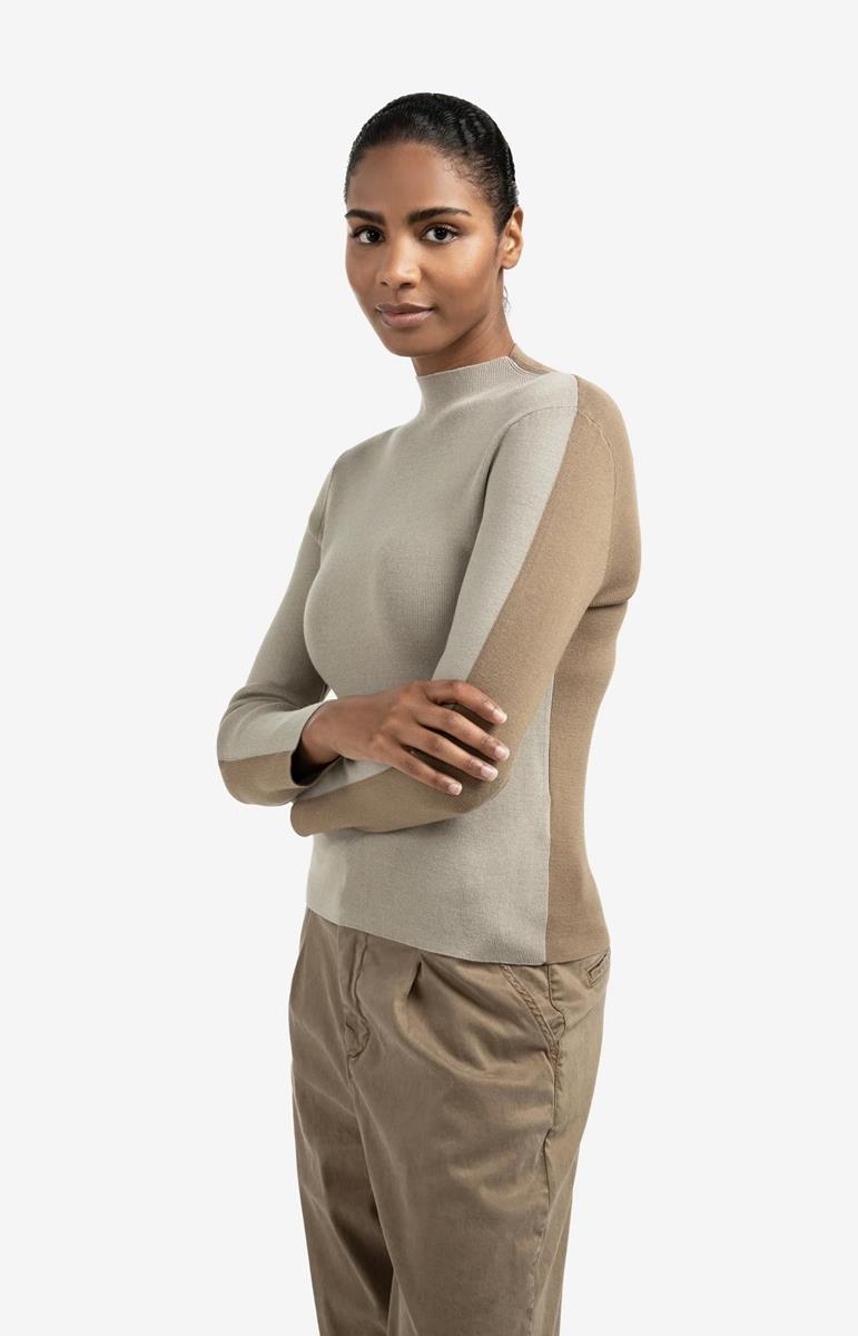 YAYA Trui 01-000499-509 Bruin 1